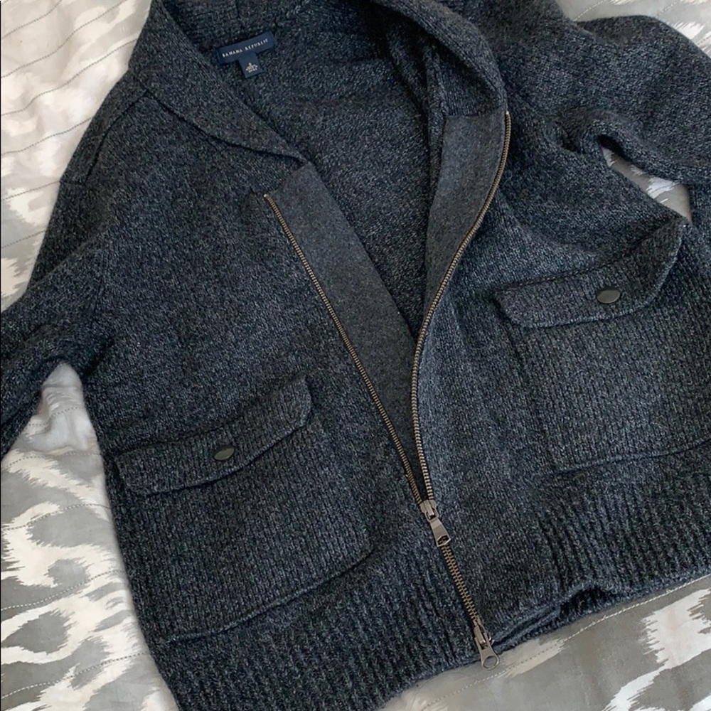 Banana Republic wool sweater jacket - Picture 7 of 8